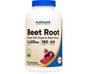 BEET ROOT Capsules (MWO) (2,400 MG) (180 Capsules)- Rễ Củ Cải Đường- Hổ Trợ Hệ Miễn Dịch- Trung Hòa Gốc Tự Do