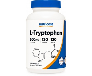 L-TRYPTOPHAN Capsules (500 MG) (120 Capsules)- Hổ Trợ Sức Khỏe Tâm Thần 