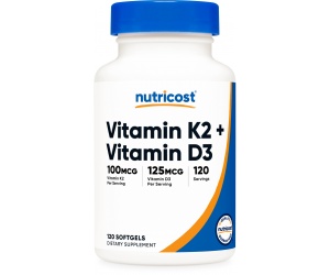 VITAMIN K2  (100 MCG)& D3 (125 MCG)- 120 CAPS