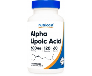 ALPHA LIPOIC ACID Capsules (600 MG) (120 Capsules)- Hổ Trợ Tiểu Đường Type 2(Biến Chứng Tiểu Đường- Đau Dây Thần Kinh)