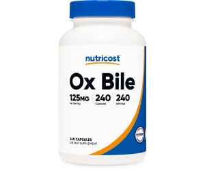 OX BILE  125 MG- (240 Capsules)- Hổ Trợ Tiêu Hóa Chất Béo