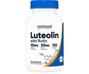 LUTEOLIN  Capsules (100 MG) (120 Capsules)- Tăng Cường Sức Khỏe Não Bộ & Chậm quá trình lão hóa tế bào não bộ