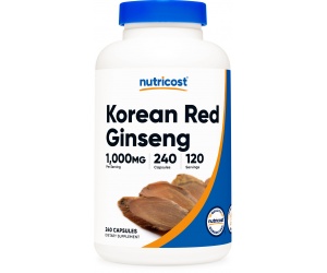 KOREAN RED GINSENG (500MG) 240 CAPS - Nhân Sâm Đỏ Hàn Quốc