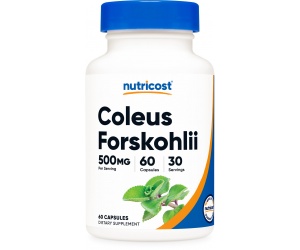 COLEUS  FORSKOHLILI Capsules (500 MG) (60 Capsules)-Hổ Trợ đốt cháy chất béo-Tăng mật độ xương & Testosterone