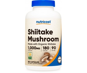 Shiitake Mushroom  (MWO)  (1000 MG) (180 Caps)- Nấm Hương- Tăng Cường Hệ Miễn Dịch 