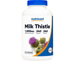 MILK THISTLE  Capsules (1,000 MG) (240 Capsules)- Cây Kế Sữa- Hổ Trợ Chức Năng Gan