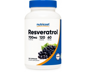 RESVERATROL (700 MG) (120 Capsules)- Hổ Trợ Sức Khỏe Não Bộ-Điều Trị Tiểu Đường 2 - Hạ Huyết áp