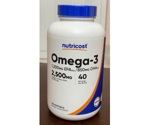 OMEGA 3 (2500 MG) 120 viên- HỔ TRỢ SỨC KHỎE TIM MẠCH; THỊ LỰC; THẦN KINH; XƯƠNG KHỚP