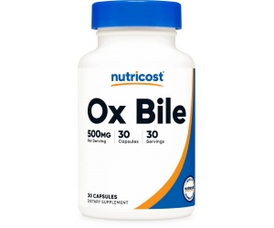 OX BILE  250MG  (30 Capsules)- Hổ Trợ Tiêu Hóa- Phân Hủy Chất Béo