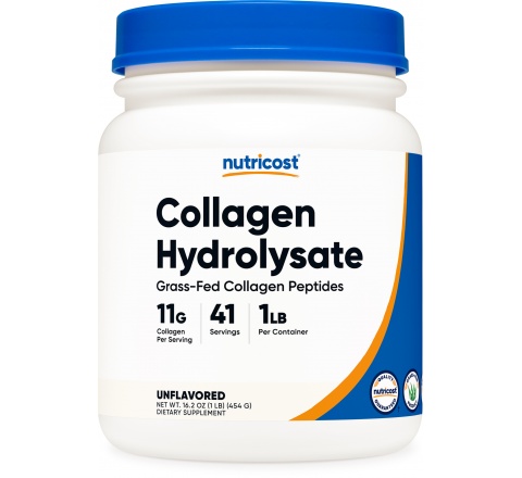 GRASS FED COLLAGEN HYDROLYSATE POWDER (1LB)- Bột Collagen Thủy Phân (Từ Bò ăn cỏ)