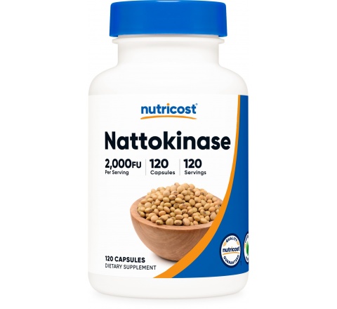 NATTOKINASE 2,000 FU Capsules (100 MG) (120 Capsules)- Hổ Trợ Tốt cho Tuần Hoàn Máu (Não Thần Kinh Tim Mạch)