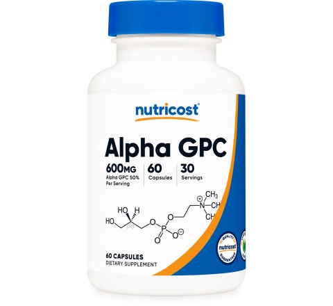 ALPHA GPC Capsules (600 MG) (60 Capsules)-Hợp Chất Choline Hổ Trợ Chức Năng Não (bệnh Alzheimer, trí nhớ kém, đột quỵ)