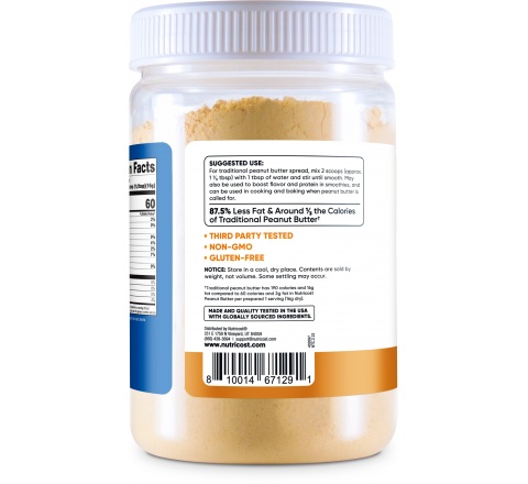 PEANUT BUTTER POWDER  (Organic) (12.5 OZ# 400GR)- Bột Bơ Đậu Phộng (Hữu Cơ) 