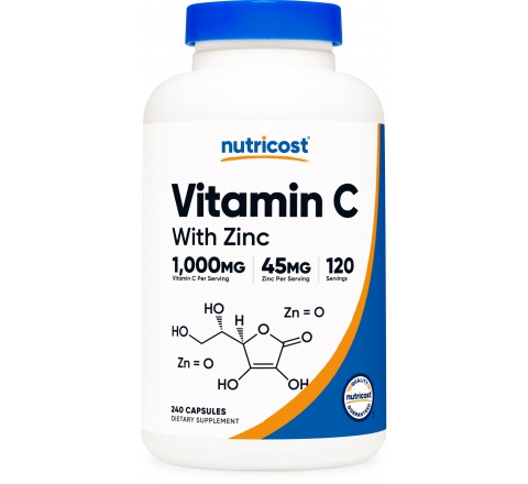 VITAMIN C & KẼM (Zn) 1045MG - 240 Capsules