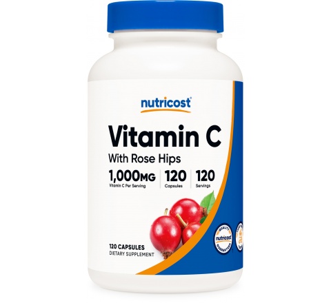 VITAMIN C WITH ROSE HIP  Capsules (1025 MG) (240 Capsules)-VITAMIN C VÀ NỤ TẦM XUÂN- Tăng Cường Hệ Đề Kháng Cơ Thể