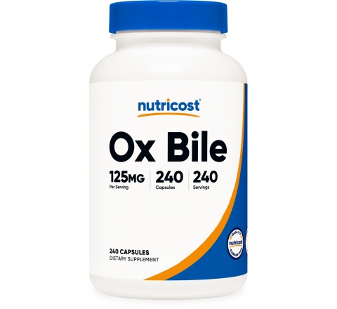 OX BILE  125 MG- (240 Capsules)- Hổ Trợ Tiêu Hóa Chất Béo