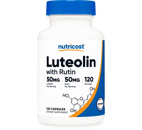 LUTEOLIN  Capsules (100 MG) (120 Capsules)- Tăng Cường Sức Khỏe Não Bộ & Chậm quá trình lão hóa tế bào não bộ