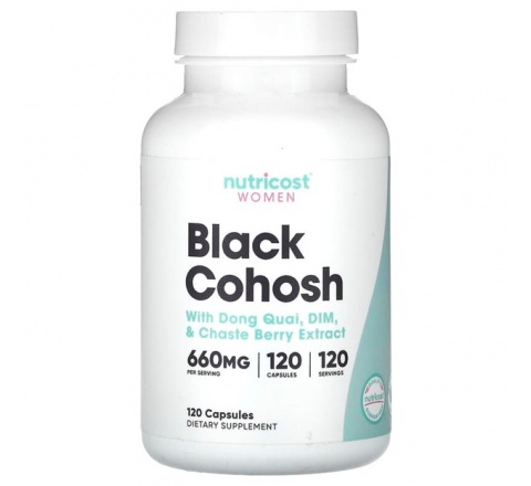 Women, Black Cohosh, 660 mg, 120 Capsules- Giảm Triệu Chứng Mãn kinh & Tiền Mãn Kinh- Cân Bằng Nội Tiết Tố Nữ