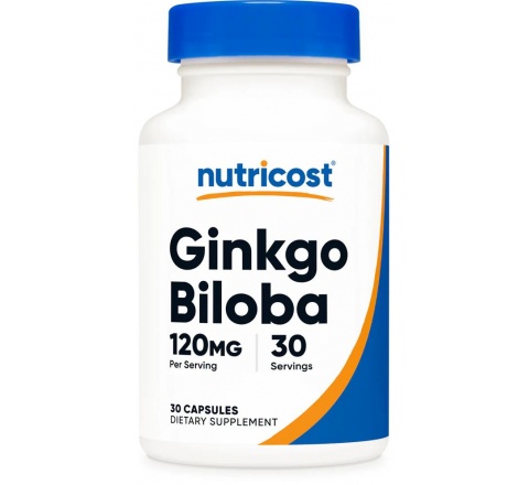 GINKGO BILOBA Capsules [120 MG] [30 CAPS]- Cây Bạch Quả- Tăng Cường Nhận Thức Trí Nhớ của Não bộ