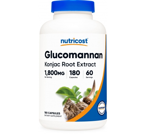 GLUCOMANNAN  Capsules (600 MG) (180 Capsules)- Giảm Cân Giảm Thèm Ăn