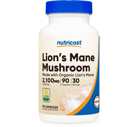 LIONS MANE MUSHROOM  Capsules (MWO) (700 MG) (90 Capsules)-Nấm Bờm Sư Tử-Hổ Trợ Hệ Miễn Dịch trong điều trị Ung Thư