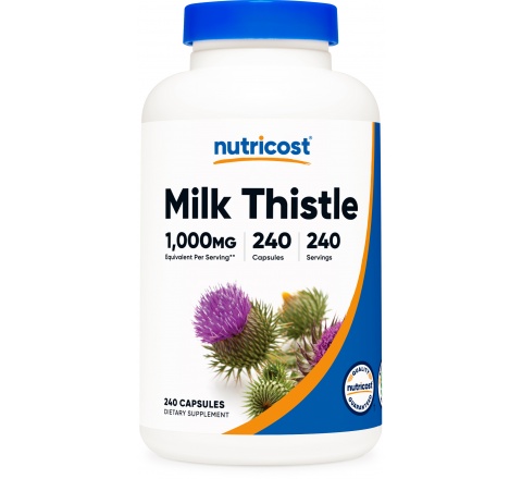 MILK THISTLE  Capsules (1,000 MG) (240 Capsules)- Cây Kế Sữa- Hổ Trợ Chức Năng Gan