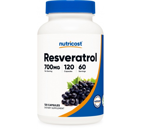 RESVERATROL (700 MG) (120 Capsules)- Hổ Trợ Sức Khỏe Não Bộ-Điều Trị Tiểu Đường 2 - Hạ Huyết áp