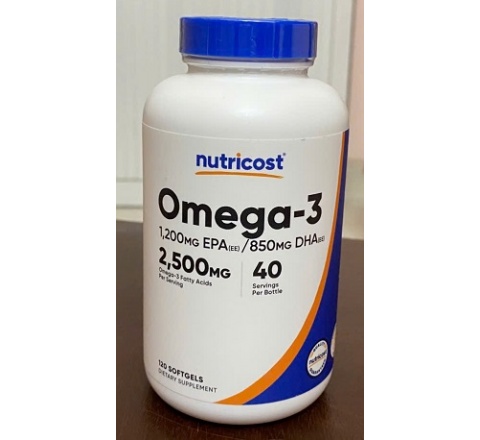 OMEGA 3 (2500 MG) 120 viên- HỔ TRỢ SỨC KHỎE TIM MẠCH; THỊ LỰC; THẦN KINH; XƯƠNG KHỚP