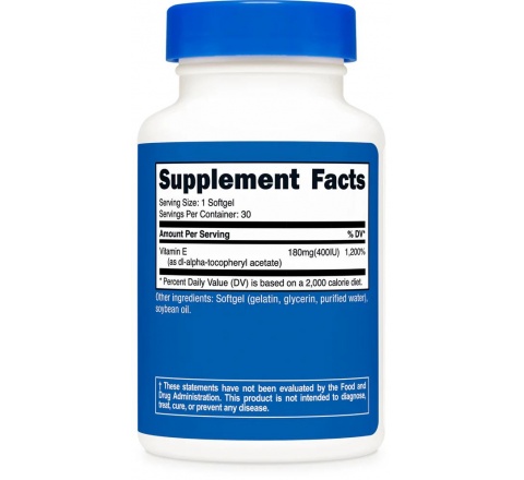 VITAMIN E Softgels (400 IU)(30 Softgels)